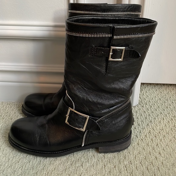 Jimmy Choo motorcycle boots - Picture 4 of 8